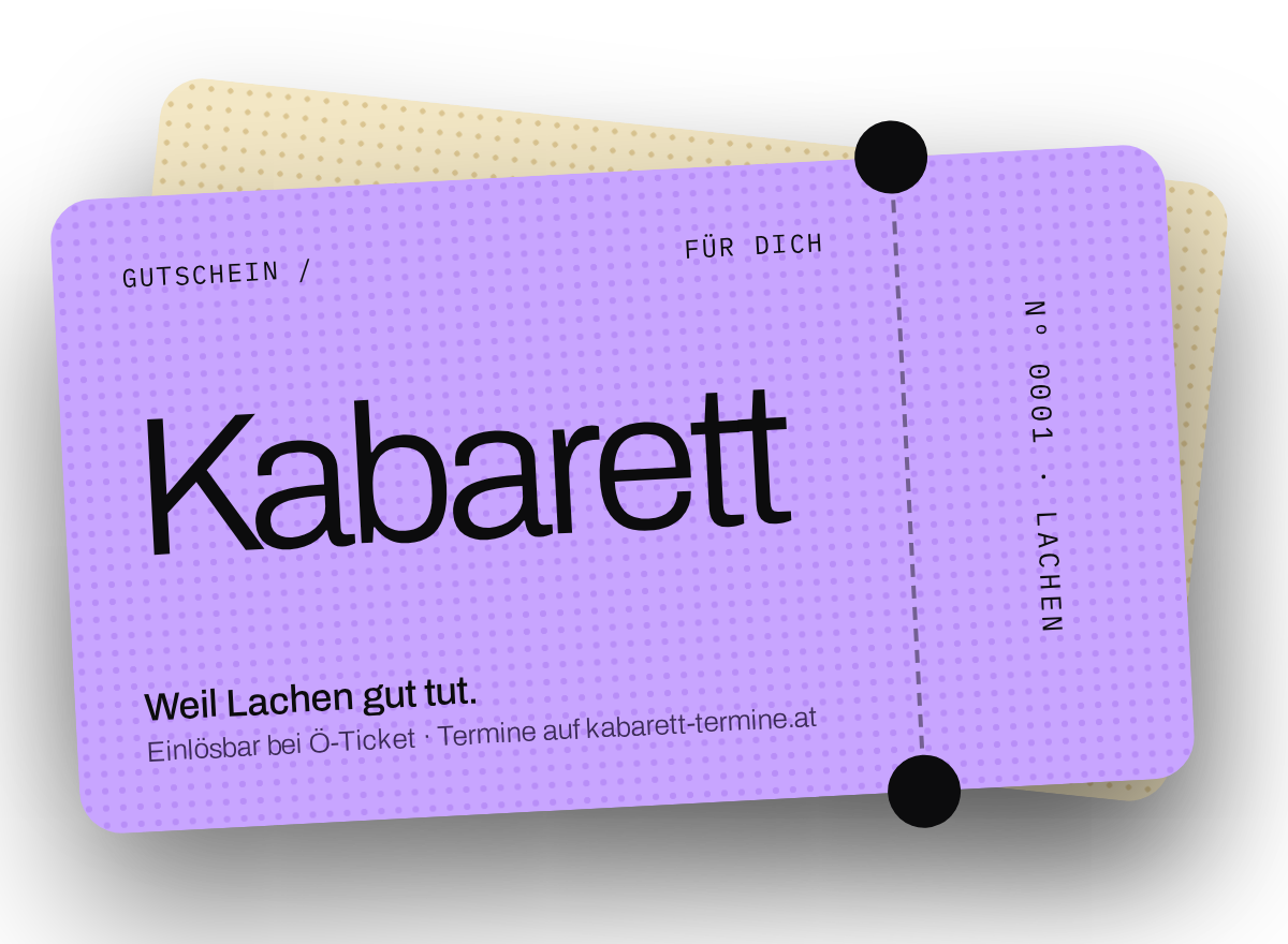 Gutschein für deinen nächsten Kabarettbesuch kaufen
